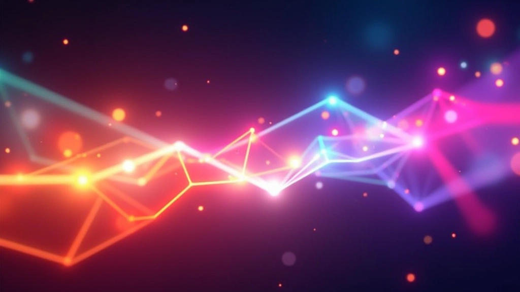 Kleurrijke abstracte animatie met geometrische vormen en light effects