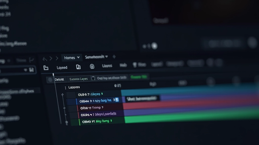 After Effects Layers paneel met goed benoemde lagen en kleurcodering